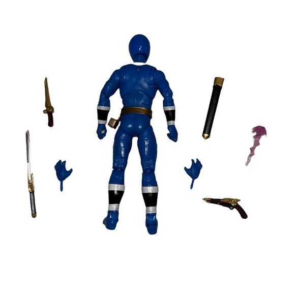 Open Power Rangers Cestro Blue Lightning Collection Alien Rangers Aquitar Figure - Picture 5 of 8